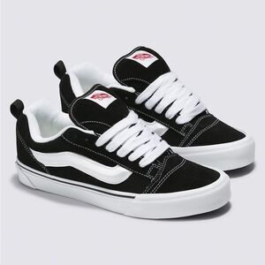Vans Knu-Skool Black True White Sneakers Size 9.5